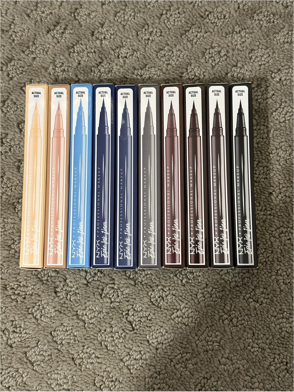 BRAND NEW NYX Epic Ink Waterproof Eyeliner Lot of 10 - Assorted Shades